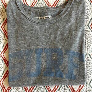 Free People Women's Gray Nova Graphic T-Shirt Size XS